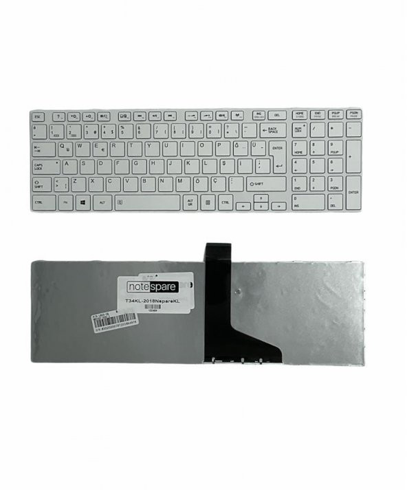 Toshiba Satellite L850-1LL, L850-1MK Uyumlu Laptop Klavye Beyaz TR - 1