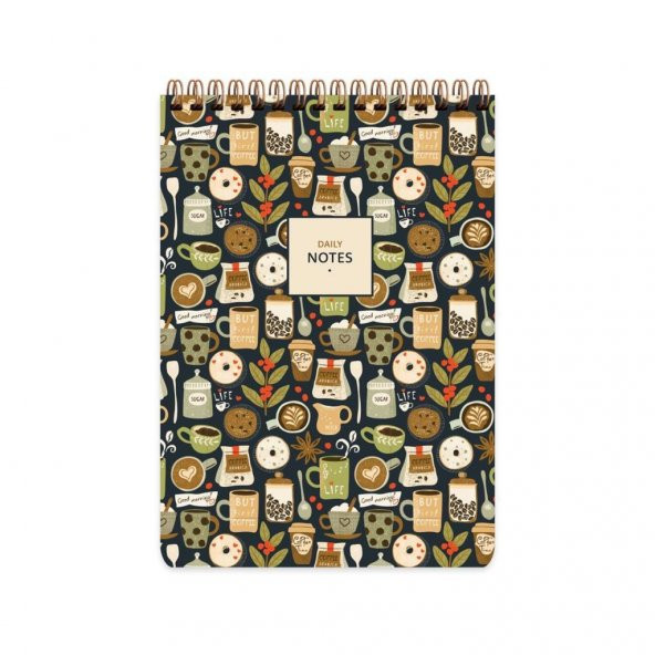 Keskin 17x24 72 Yp Kareli Spr Bloknot - Kahve 145460-99 -6-LI-PKT