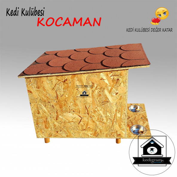 Kedi Kulübesi Kocamanred - Kedi Evi - Shıngle Çatı Kaplamalı - 3
