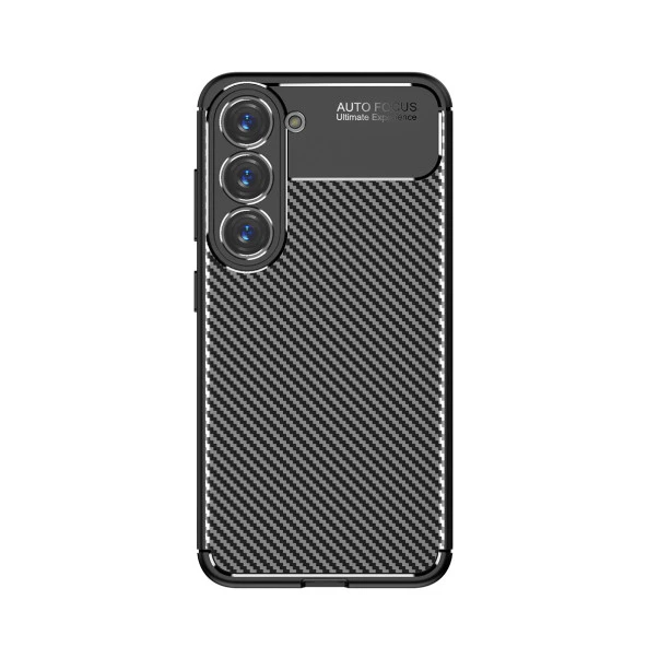 Samsung Galaxy S23 Plus Kılıf Zore Negro Silikon Kapak Lyon Tech  Siyah