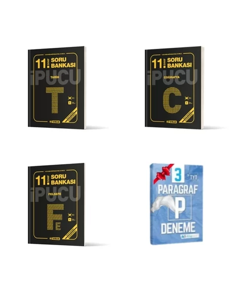 11.Sınıf Tarih Coğrafya ve Felsefe İPUCU Soru Bankası ürün görseli