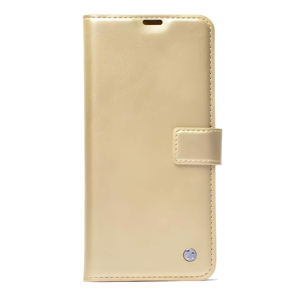 Xiaomi Redmi 9 Cüzdanlı-Standlı-Kapaklı Kılıf Gold