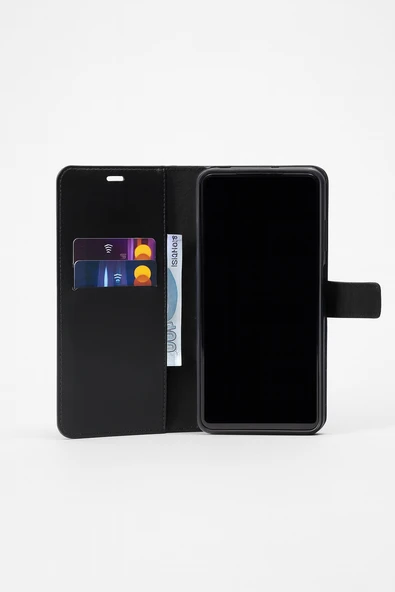 Apple iPhone X Cüzdanlı-Standlı-Kapaklı Kılıf Siyah - 3