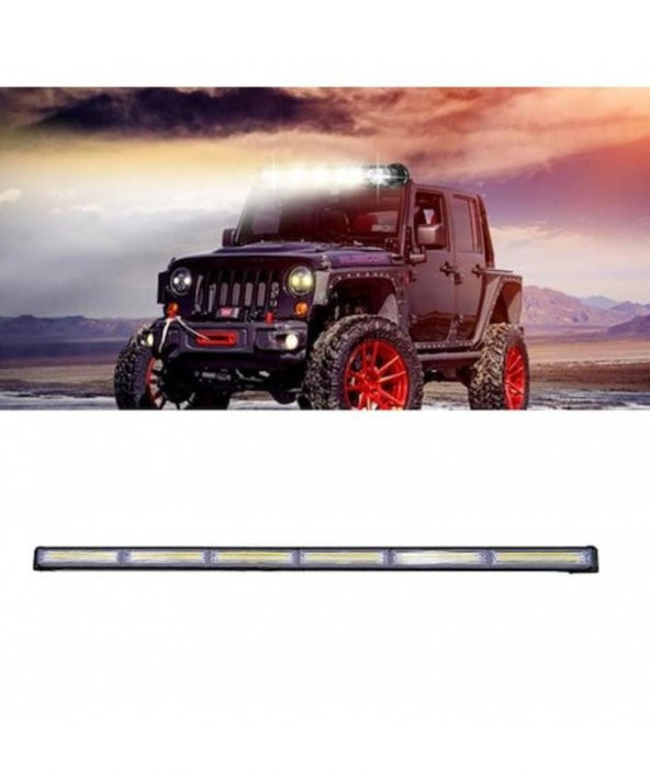 Off Road Led Bar Yürüyen Çakar Led Beyaz  88 Cm