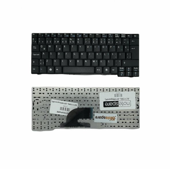 Acer ZG5, ZG8 Uyumlu Laptop Klavye Siyah TR - 1