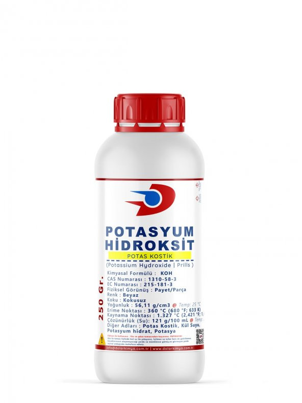 Dolar Kimya Potasyum Hidroksit (Potas Kostik) | 250 Gram - 3