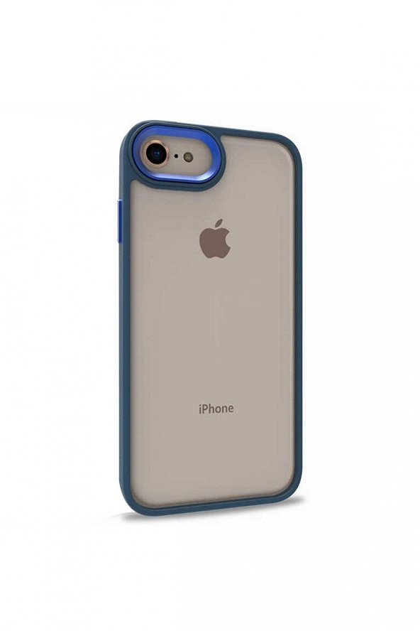 Apple iPhone SE 2020 Nilcs Kılıf Mavi