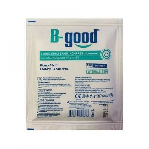 B-Good Steril Gaz Kompres 10cm x 10cm 1 Adet