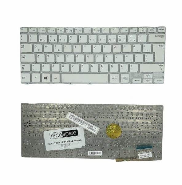 Samsung 915S3G Uyumlu Laptop Klavye Beyaz TR