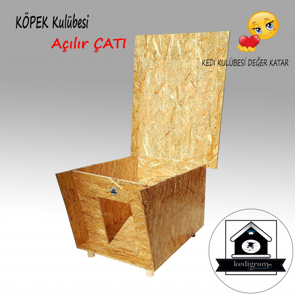 Köpek Kulübesi Redroof M - Kedi Köpek Kulübesi - - Shıngle Kaplamalı Ahşap Kulübe - 3