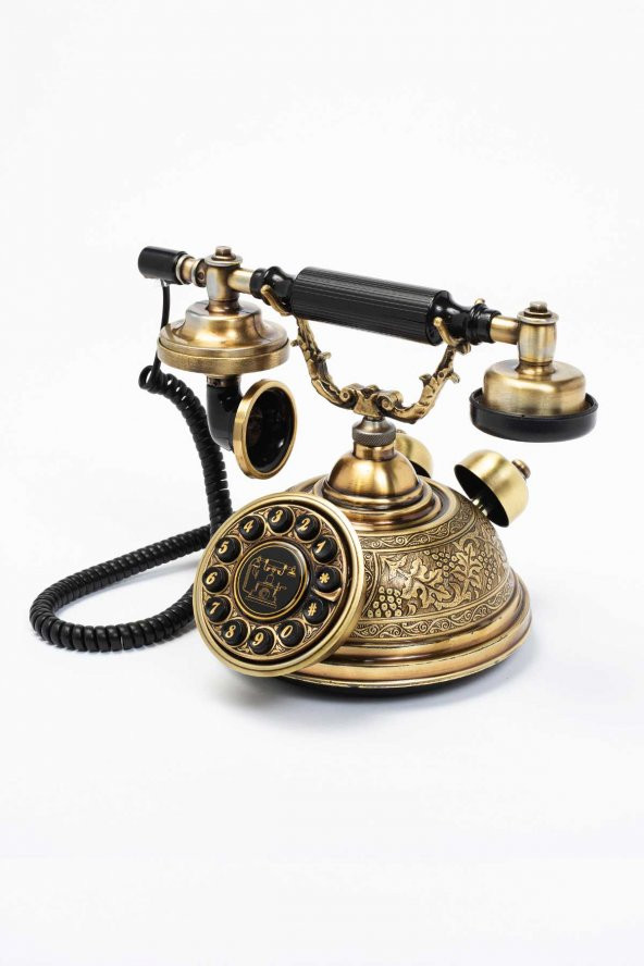 El Dekorlu Kubbe Eskitme Klasik Tuşlu Telefon