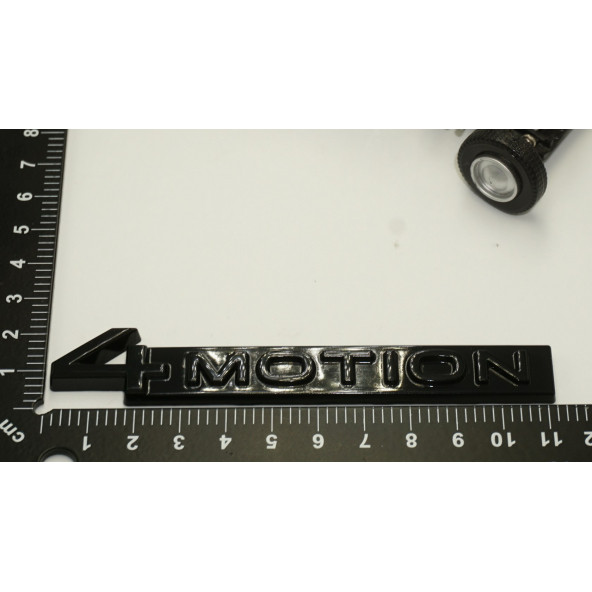 Volkswagen 4 Motion Bagaj Yeni Nesil Siyah Metal Logo Amblem Orjinal Ürün - 5