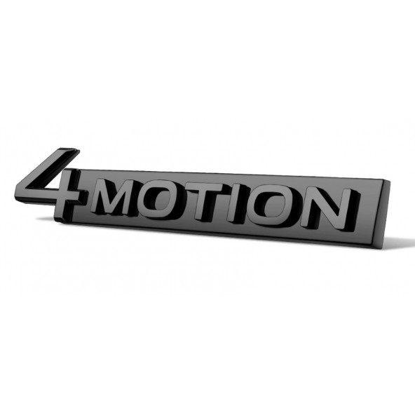 Volkswagen 4 Motion Bagaj Yeni Nesil Siyah Metal Logo Amblem Orjinal Ürün - 8