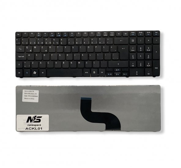 Packard Bell PK130C91122, PK130C93A07 Uyumlu Laptop Klavye Siyah TR