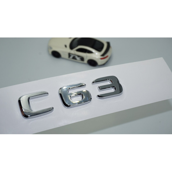 DK Tuning C63 Bagaj Krom ABS 3M 3D Yazı Logo Benz İle Uyumlu ürün görseli