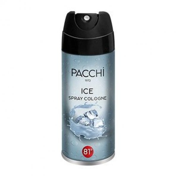 Pacchi Sprey Ice Kolonya 81 Derece 100 ml
