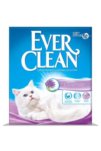 Ever Clean Lavender Lavanta Kokulu İnce Taneli Topaklaşan Kedi Kumu 10 L