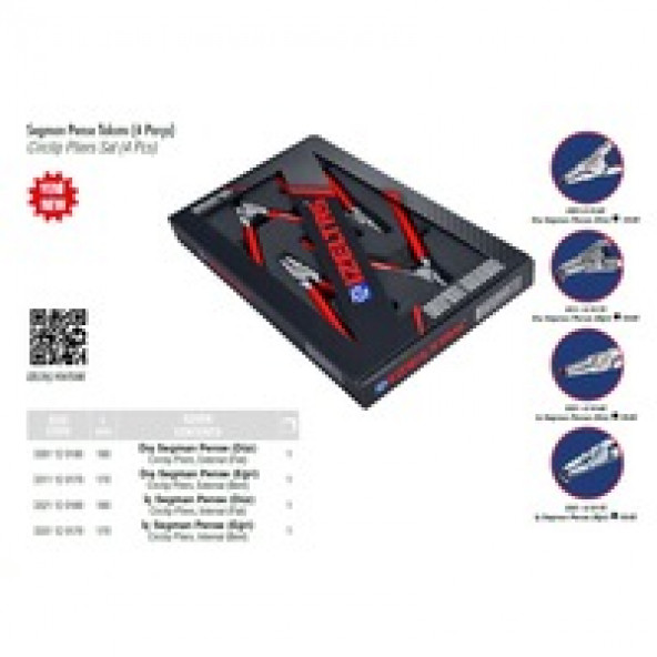 İzeltaş Segman Pense Takımı (4 Parça) - 3335001004 - 2