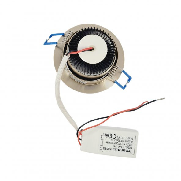 5 WATT LED SPOT TRAFOLU SATEN KASA BEYAZ IŞIK (YCE-N5) - 2