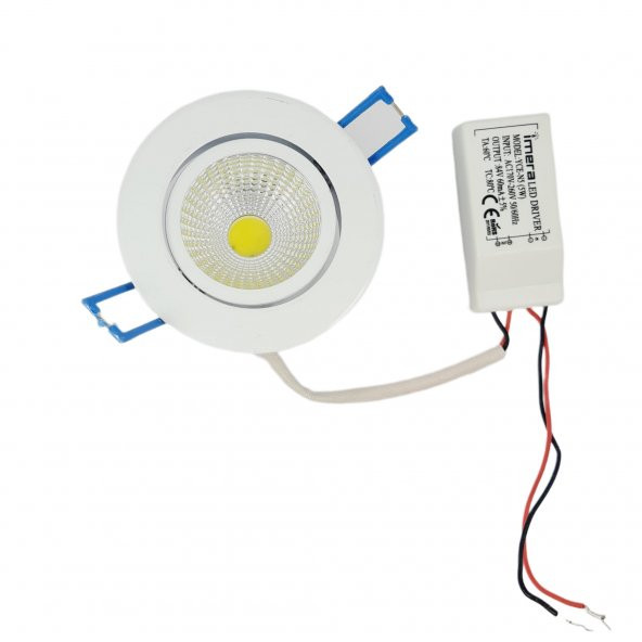 5 WATT LED SPOT TRAFOLU BEYAZ KASA GÜN IŞIĞI (YCE-N5)