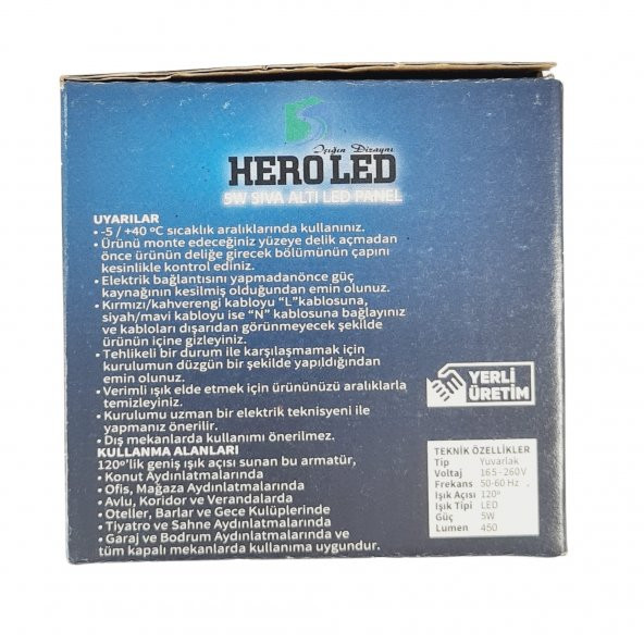 5 WATT LED SPOT BEYAZ - GOLD KASA ÇİFT RENK (BEYAZ IŞIK VE GÜN IŞIĞI) HL-6009B - 3