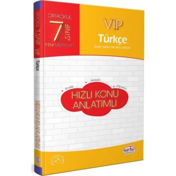 EDİTÖR VIP 7.SINIF TÜRKÇE KONU ANLATIMLI