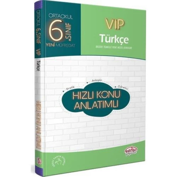 EDİTÖR VIP 6.SINIF TÜRKÇE KONU ANLATIMLI