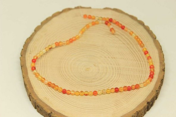 Akik Taşı Dizi 4mm (27840) - Resim 3