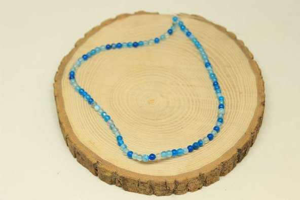 Akik Taşı Dizi 4mm (27850) - Resim 3