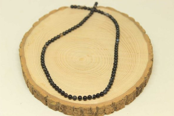 Akik Taşı Dizi 4mm (27855) - Resim 3