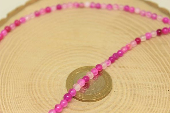 Akik Taşı Dizi 4mm (27865) - Resim 2