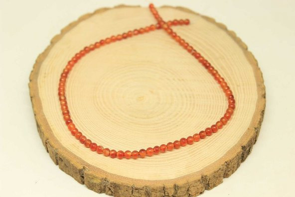 Akik Taşı Dizi 4mm (27870) - Resim 3