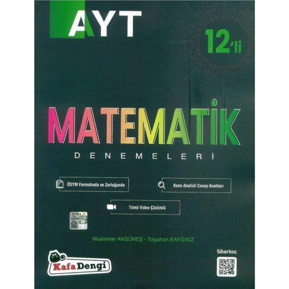 KAFADENGİ AYT MATEMATİK BRANŞ DENEMESİ 12 Lİ DENEM