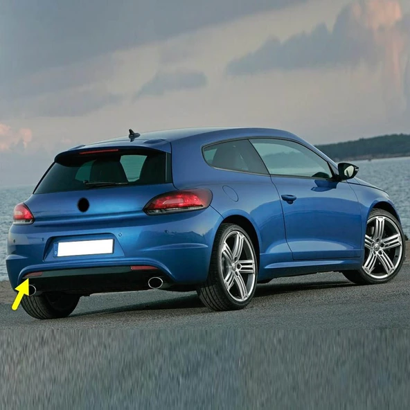 VW Scirocco R-Line 2009-2014 Arka Tampon Sol Reflektörü 1K8945105B - 1