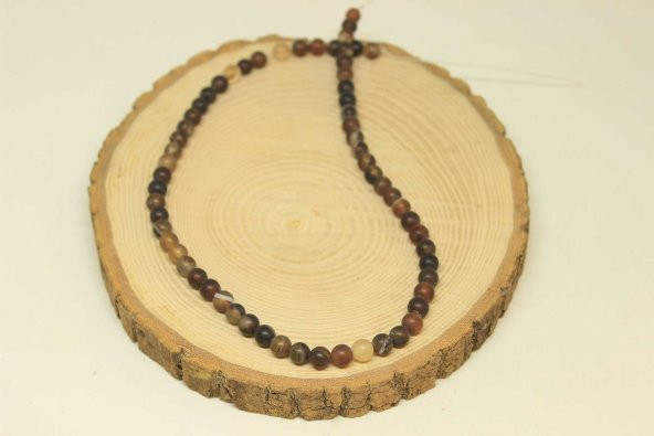 Akik Taşı Dizi 6mm (27905) - Resim 3