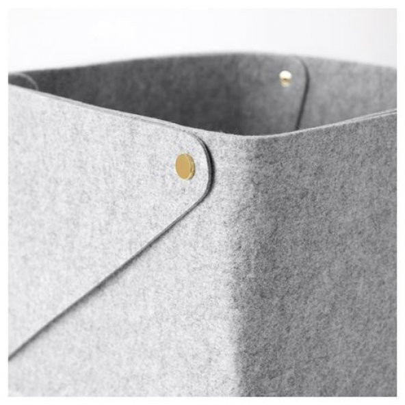 Düzenleyici Kutu ,Gri 28x28x23 cm MeridyenDukkan Dolapİçi ,Aksesuar,Çekmece Düzenleyici - Resim 2