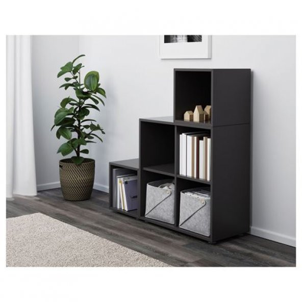 Düzenleyici Kutu ,Gri 28x28x23 cm MeridyenDukkan Dolapİçi ,Aksesuar,Çekmece Düzenleyici - Resim 3