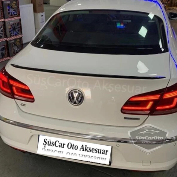 Volkswagen Passat CC 2009-2016 Bagaj Üstü Spoiler Çıtası Piano Black-Parlak Beyaz - 4