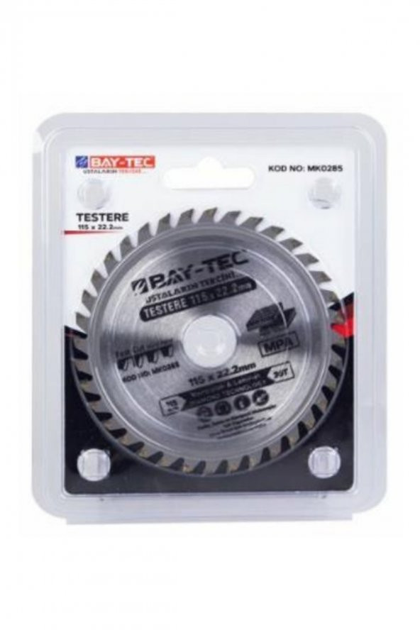 BAY-TEC Testere Disk 115x22.2mm MK0285 Parke Sunta Elmas Kesici
