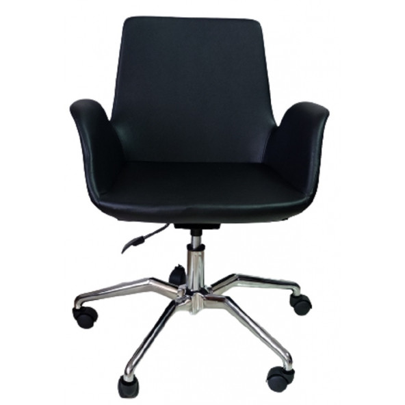 Bilgisayar Sandalyesi Örümcek Yıldız Ayaklı Siyah Suni Deri - Resim 2