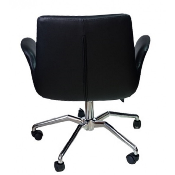 Bilgisayar Sandalyesi Örümcek Yıldız Ayaklı Siyah Suni Deri - Resim 3