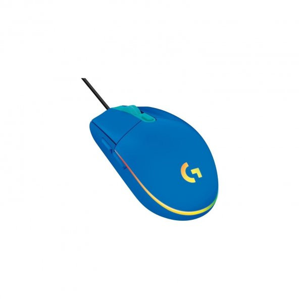 Logitech LightSync Mavi 8000 Dpi 6 Tuş Optik RGB Blue Kablolu Gaming Oyuncu Mouse
