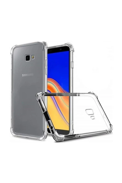 Samsung Galaxy J4 Plus Premium Silikon Kılıf Şeffaf