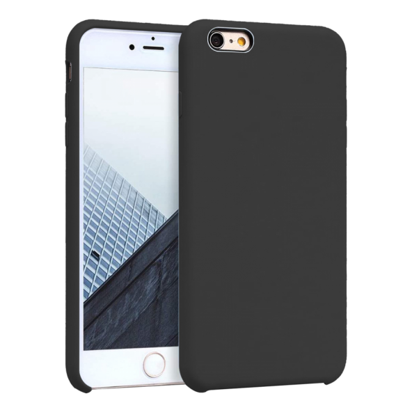 Apple iPhone 6 Plus İnce Mat Silikon Kılıf Siyah