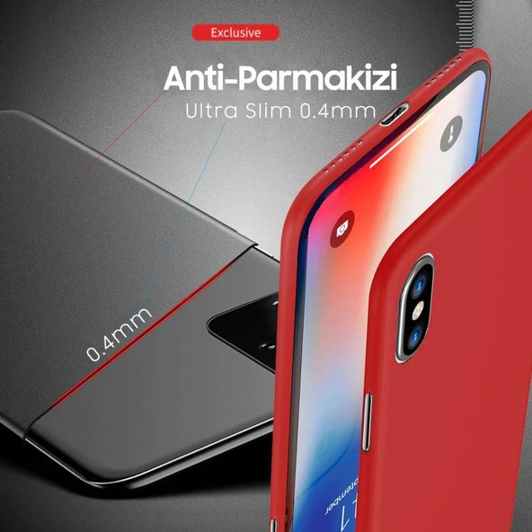 Apple iPhone X Ultra Slim Lüx Kılıf Siyah - 2