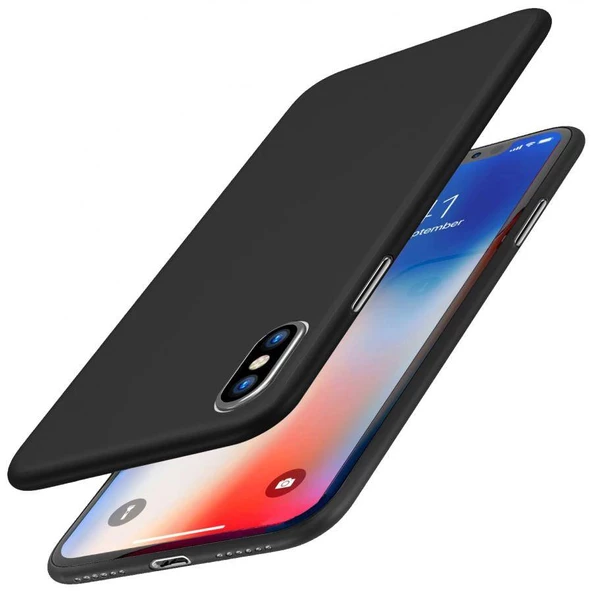 Apple iPhone XS Ultra Slim Lüx Kılıf Siyah