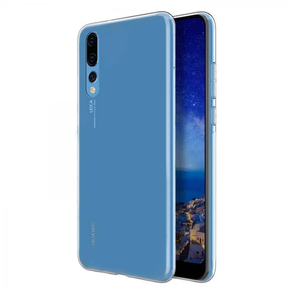 Huawei P20 Pro Ultra İnce Silikon Kılıf Şeffaf