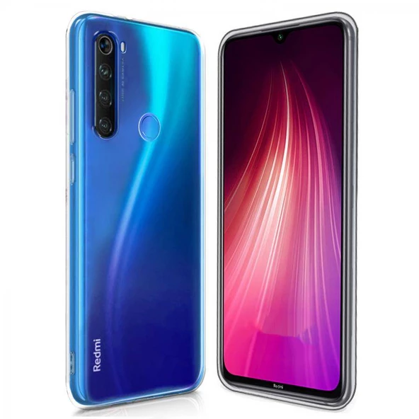 Xiaomi Redmi Note 8 Ultra İnce Silikon Kılıf Şeffaf