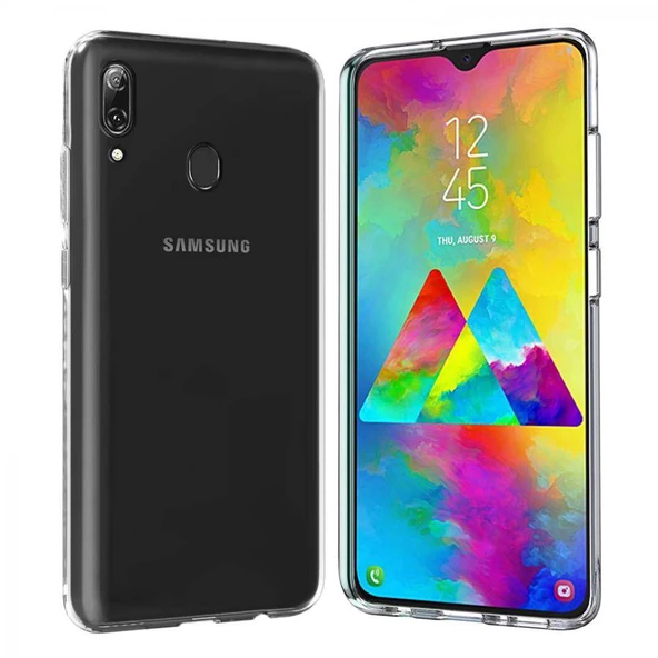 Samsung Galaxy M20 Ultra İnce Silikon Kılıf Şeffaf