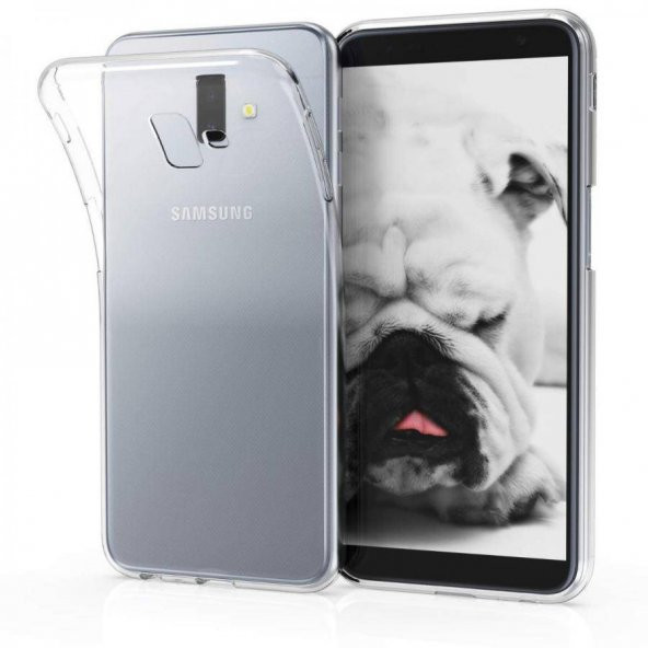 Samsung Galaxy J6 Plus Ultra İnce Silikon Kılıf Şeffaf